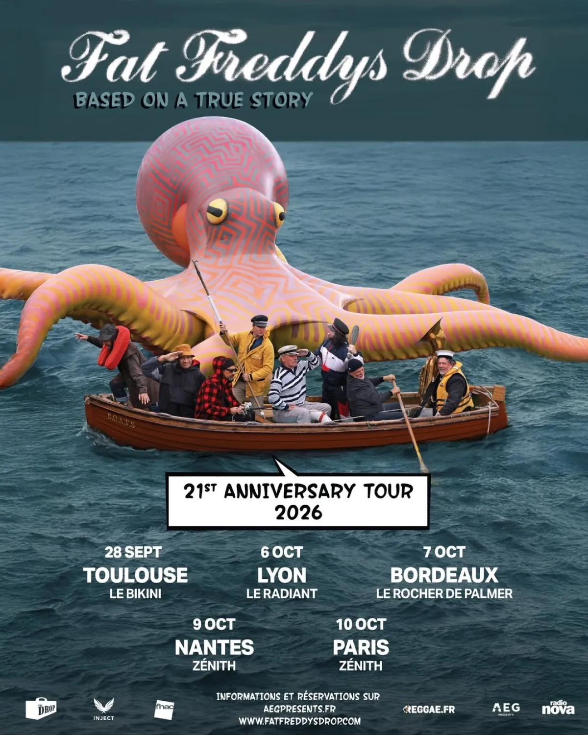Billets Fat Freddy's Drop (Le Bikini - Toulouse)