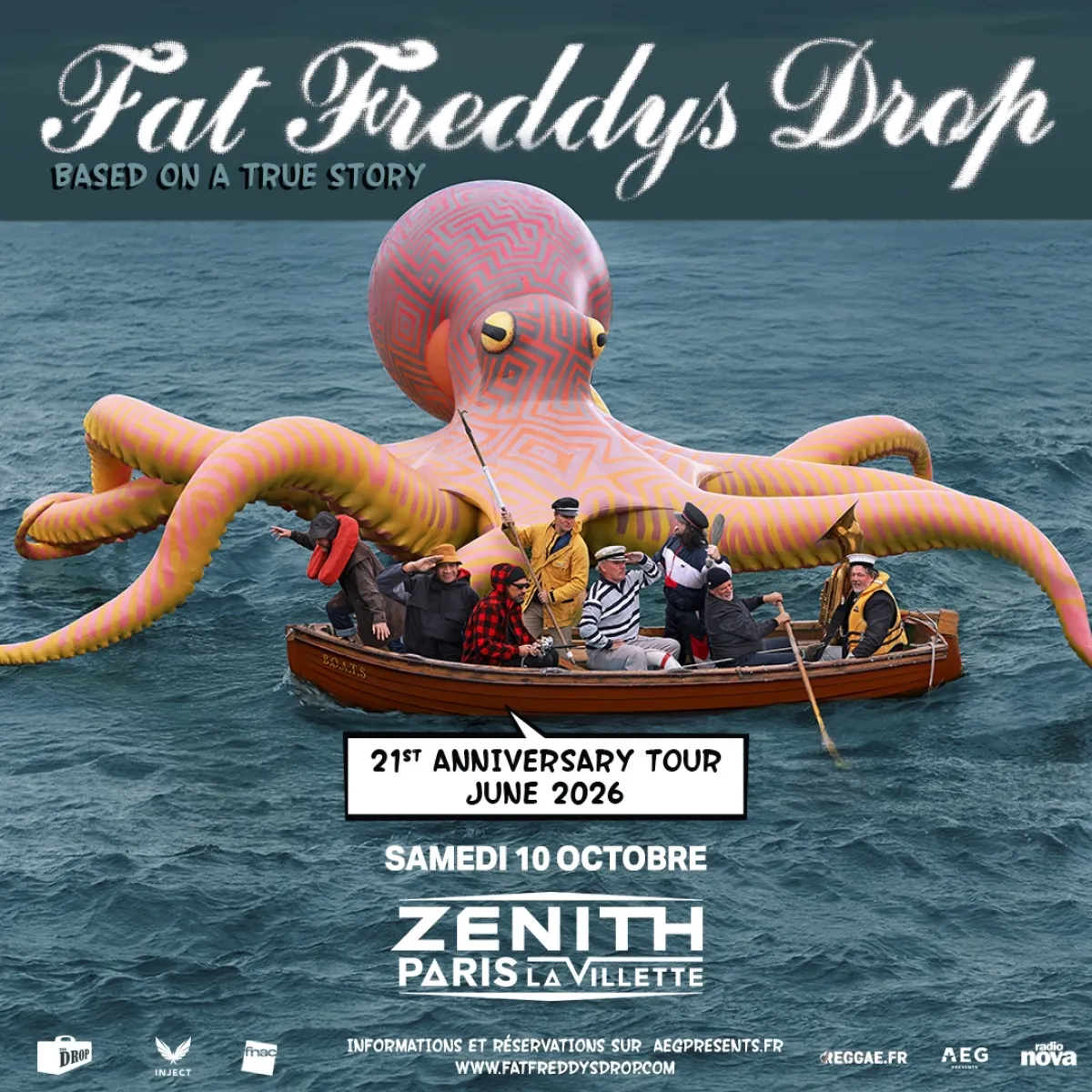 Billets Fat Freddy's Drop (Zenith Paris - Paris)
