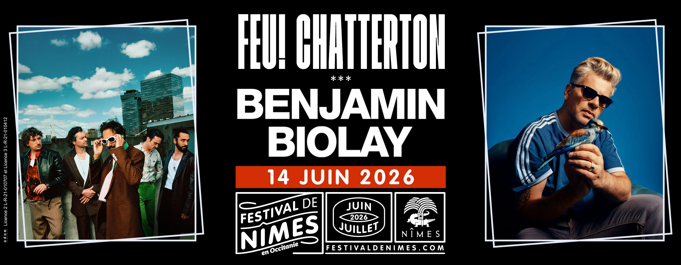 Billets Feu! Chatterton - Benjamin Biolay (Arenes de Nimes - Nimes)