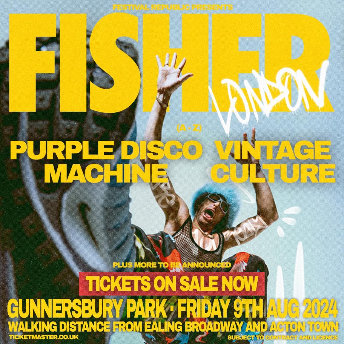 Fisher en Gunnersbury Park Tickets