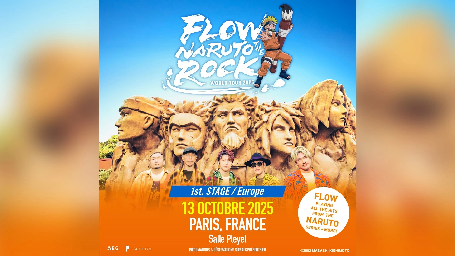 Billets Flow World Tour 2025 - Naruto The Rock (Salle Pleyel - Paris)