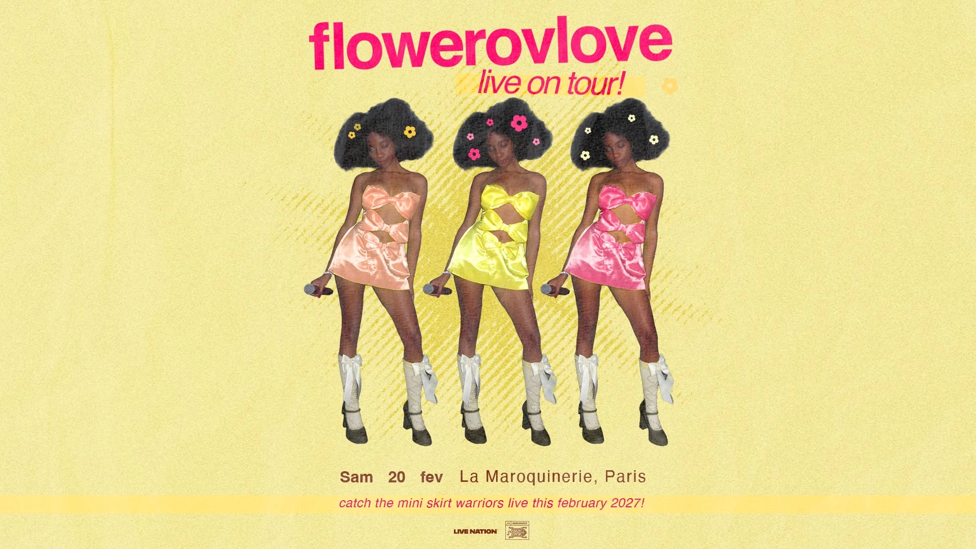 Billets flowerovlove (La Maroquinerie - Paris)