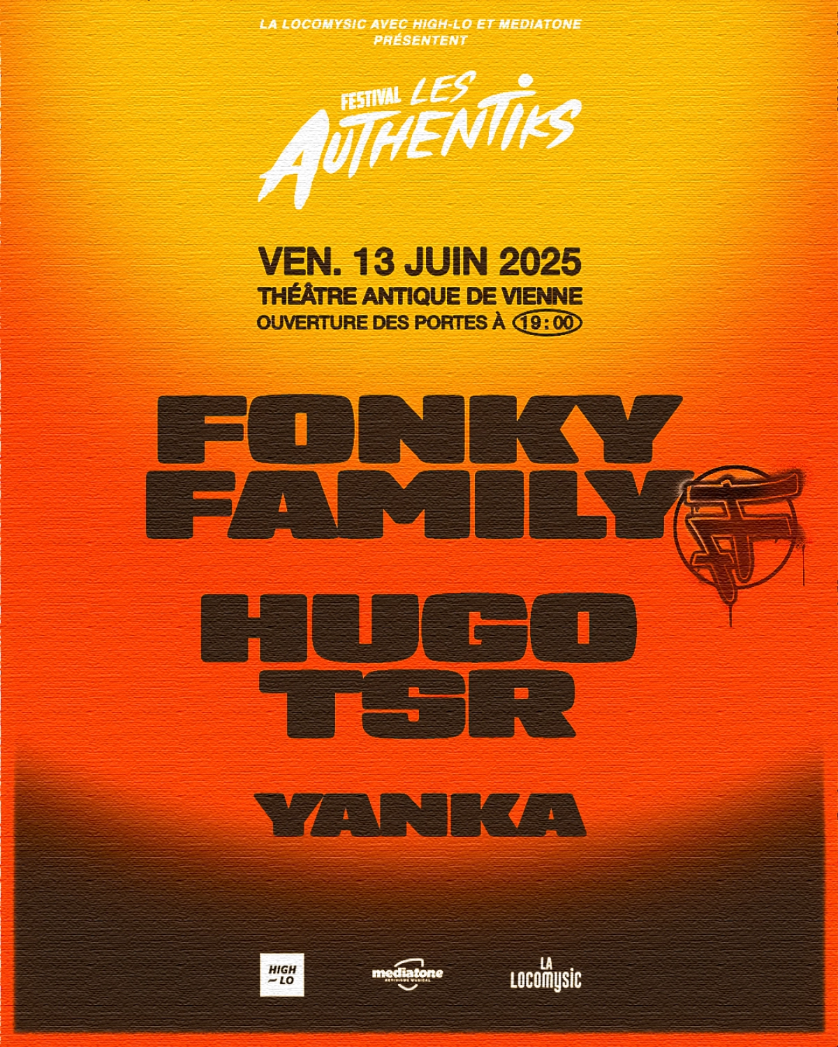 Billets Fonky Family - Hugo Tsr - Yanka (Theatre Antique Vienne - Vienne)