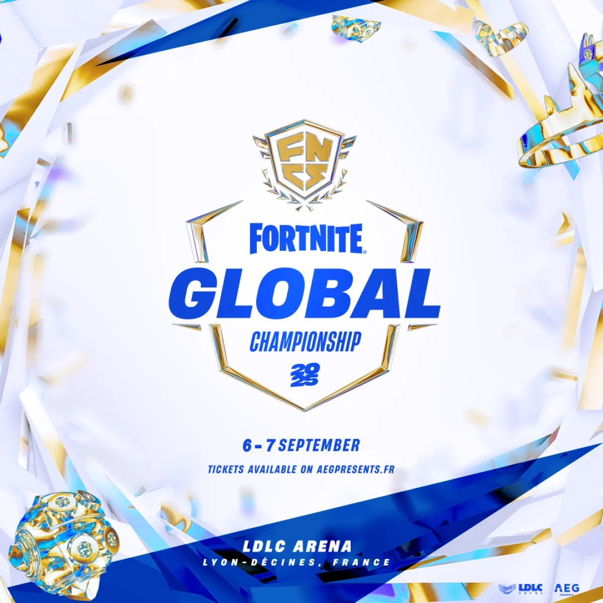 Billets Fortnite Global Championship 2025 (LDLC Arena - Lyon)