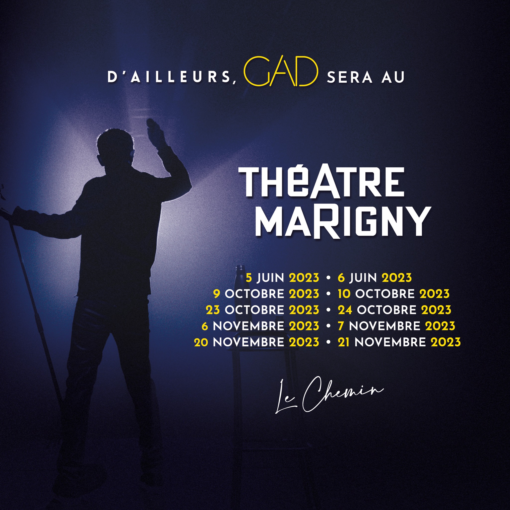 Billets Gad Elmaleh - D'ailleurs (Theatre Marigny - Paris)