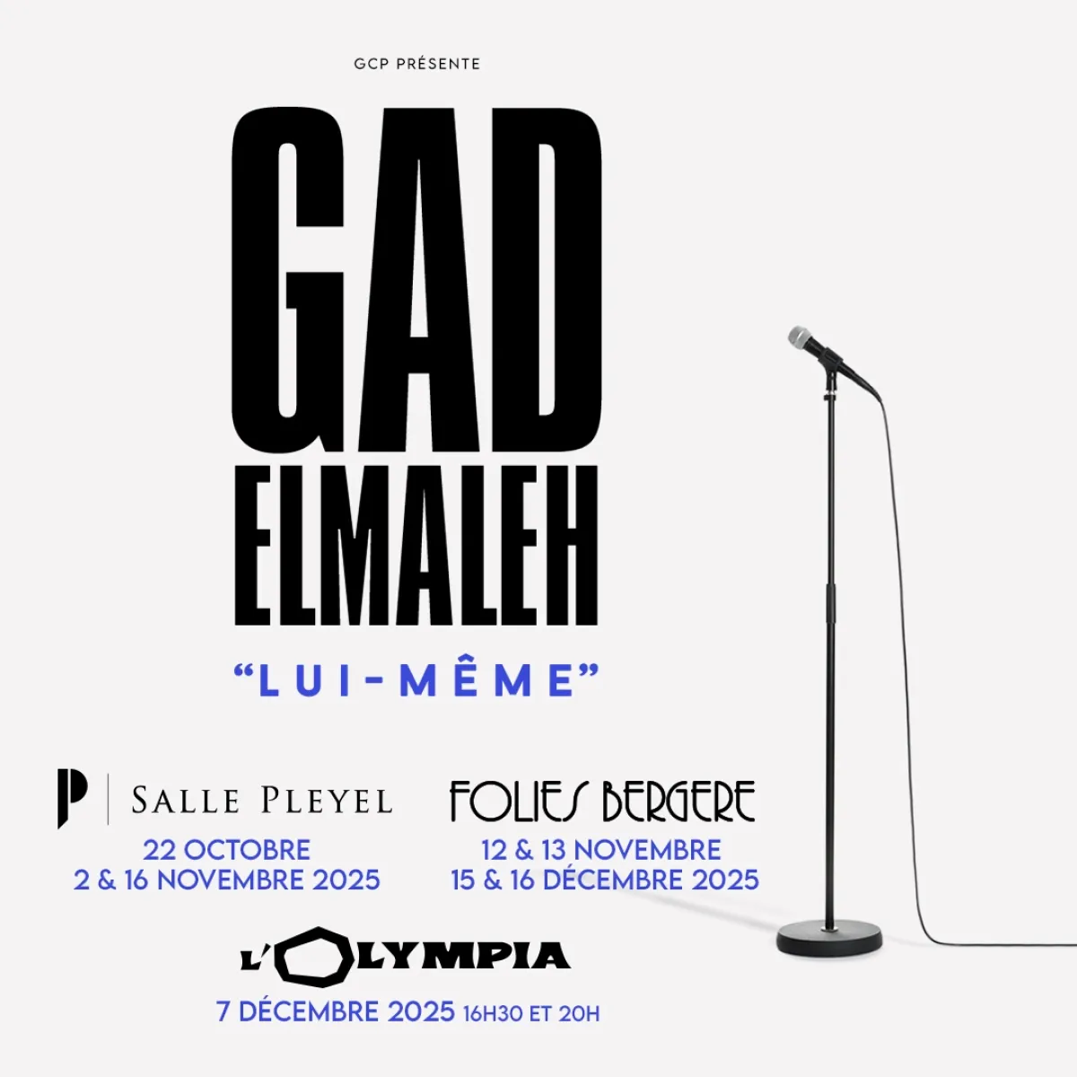 Billets Gad Elmaleh (Folies Bergere - Paris)