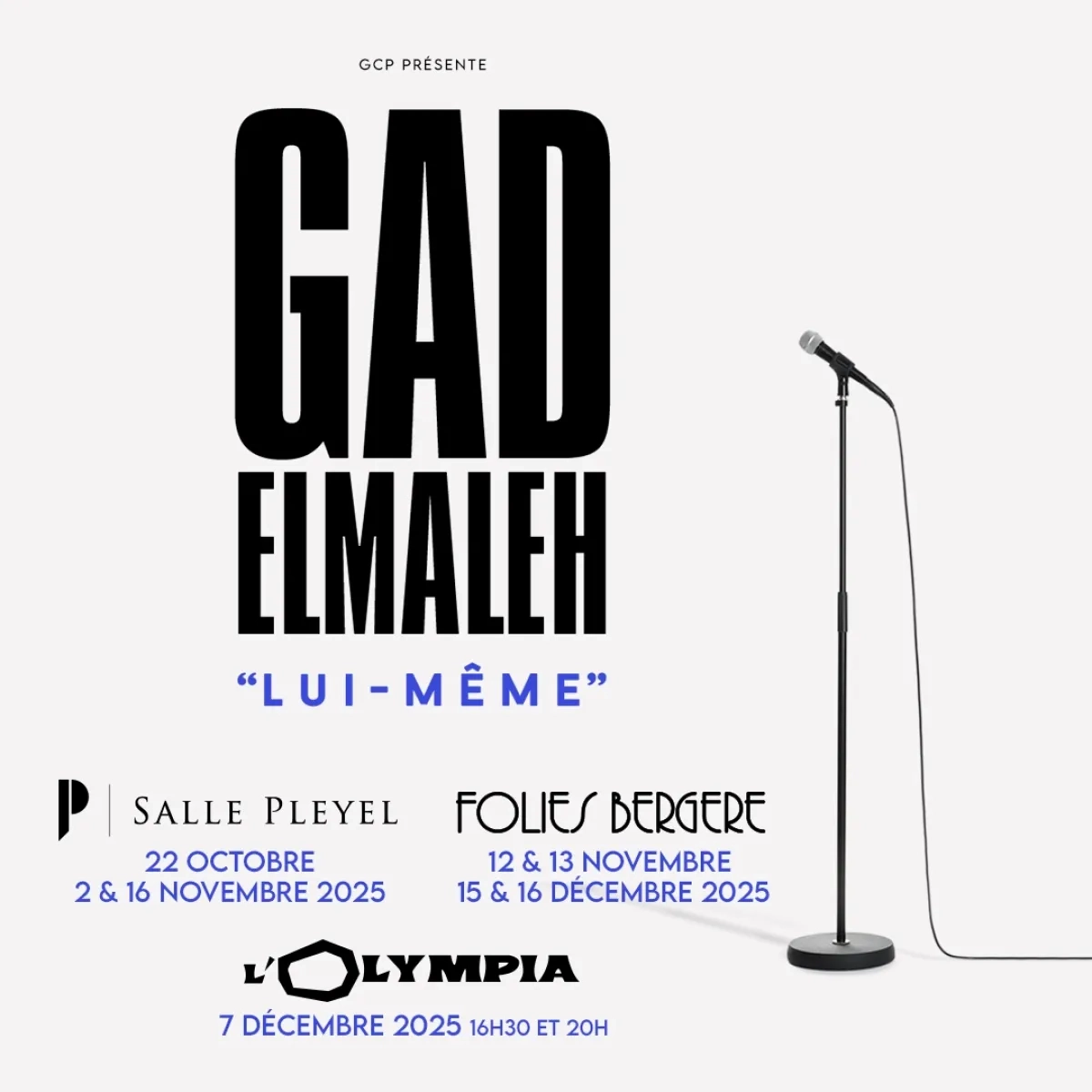 Billets Gad Elmaleh (Folies Bergere - Paris)