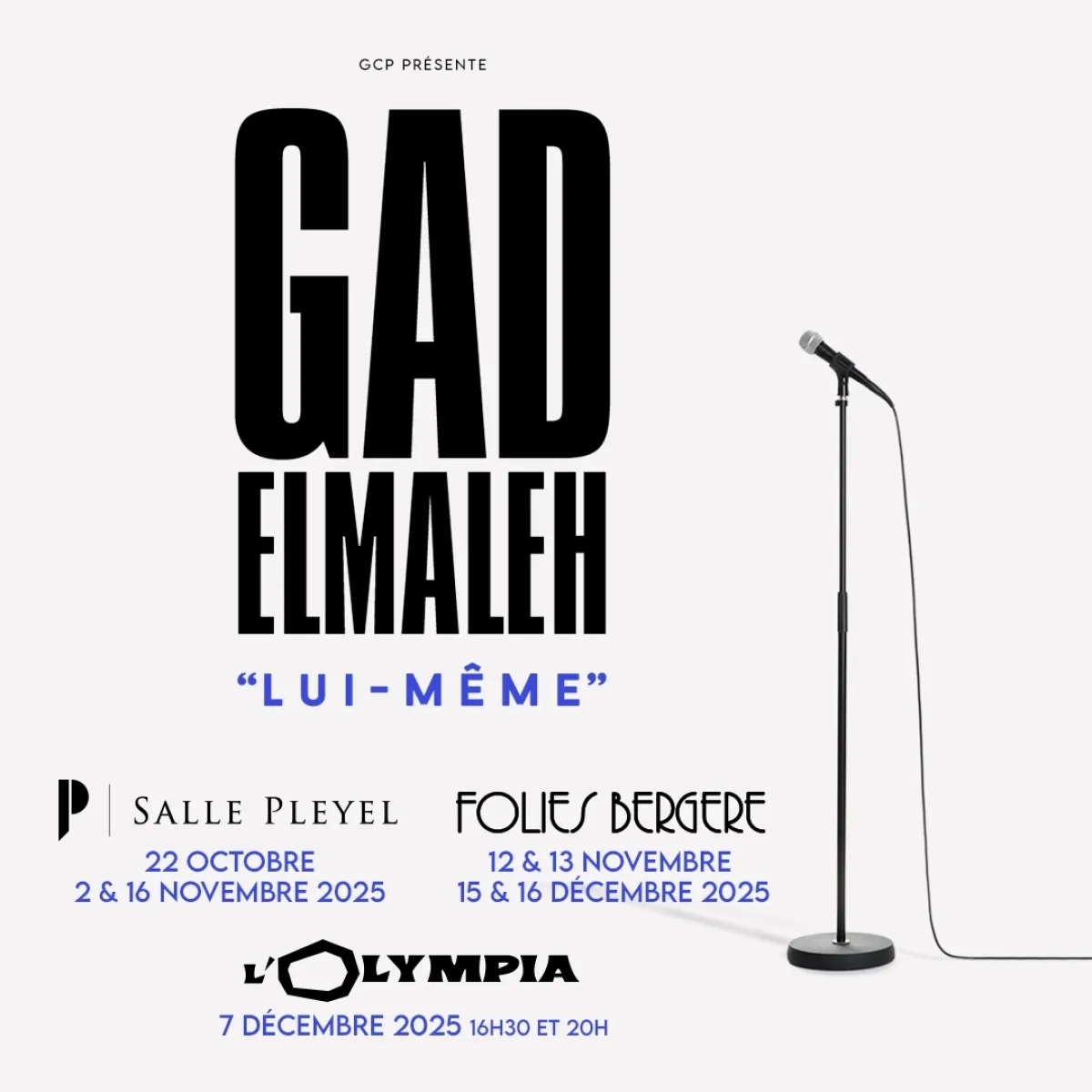 Billets Gad Elmaleh (Folies Bergere - Paris)