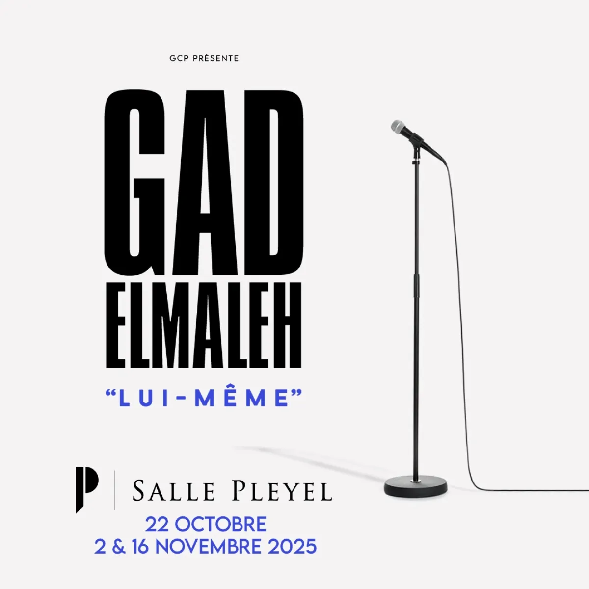 Billets Gad Elmaleh (Salle Pleyel - Paris)
