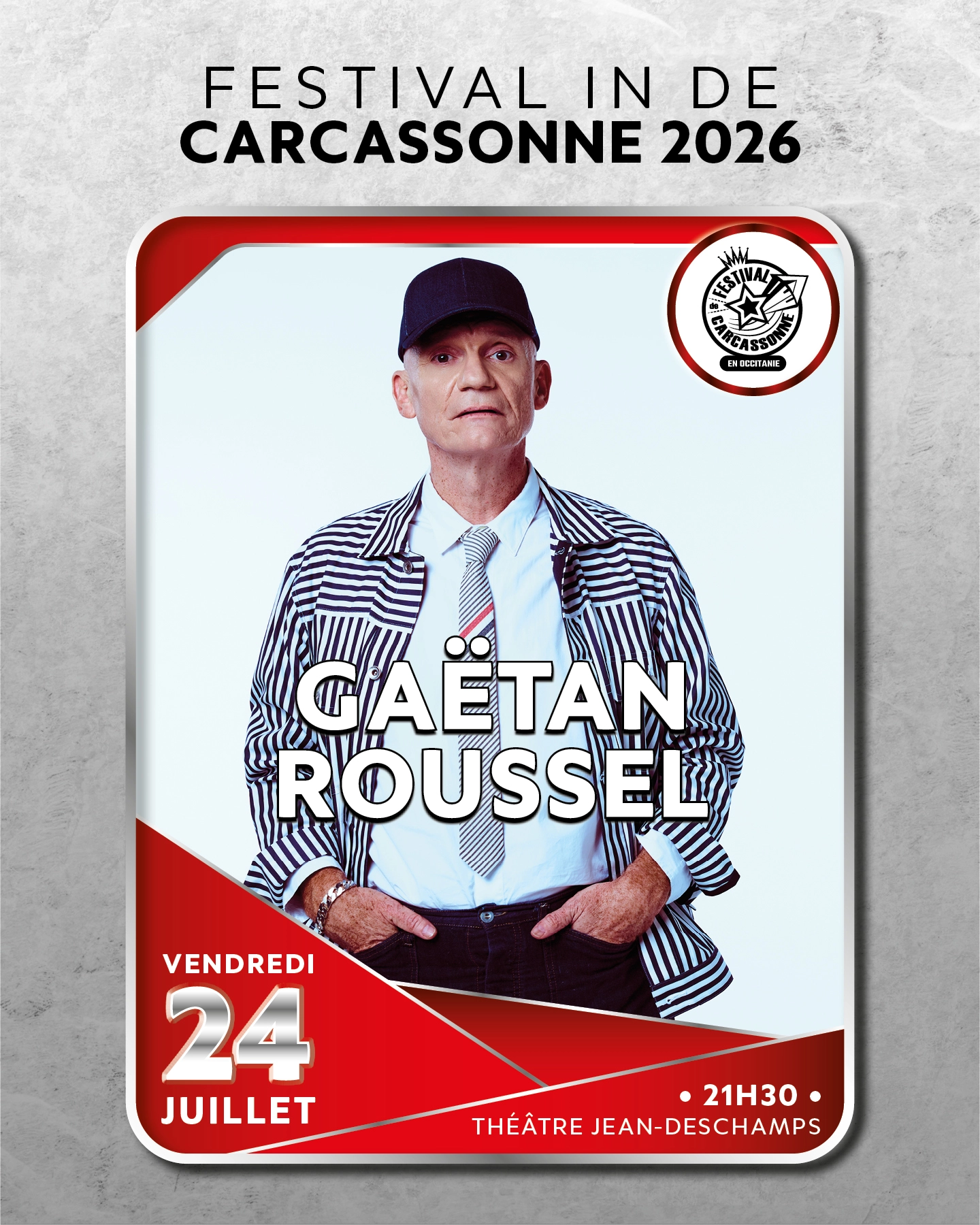 Billets Gaetan Roussel (Theatre Jean Deschamps - Carcassonne)