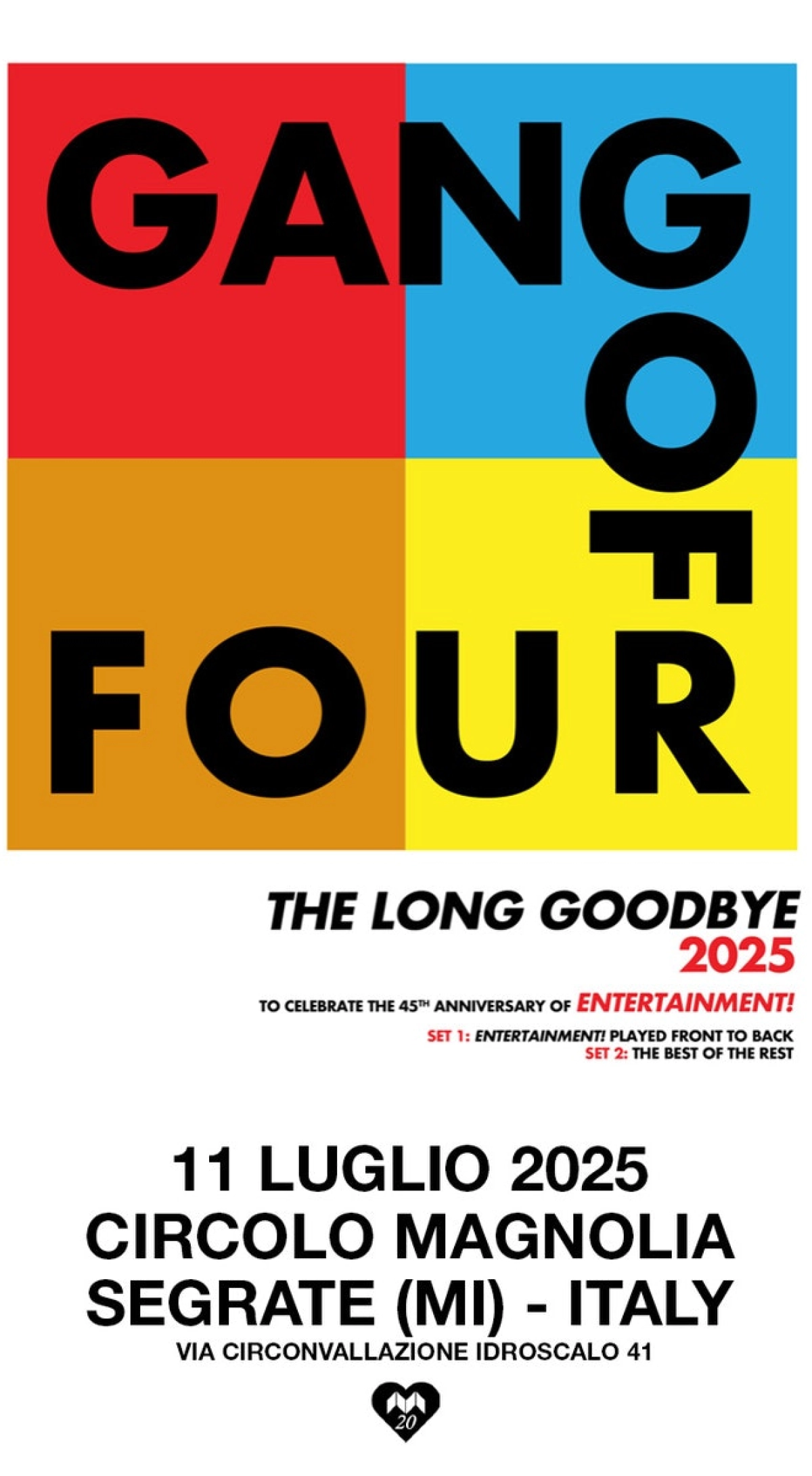Gang Of Four at Circolo Magnolia Tickets
