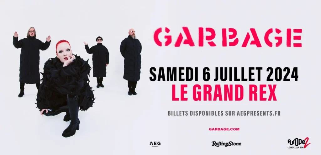 Garbage at Le Grand Rex Tickets