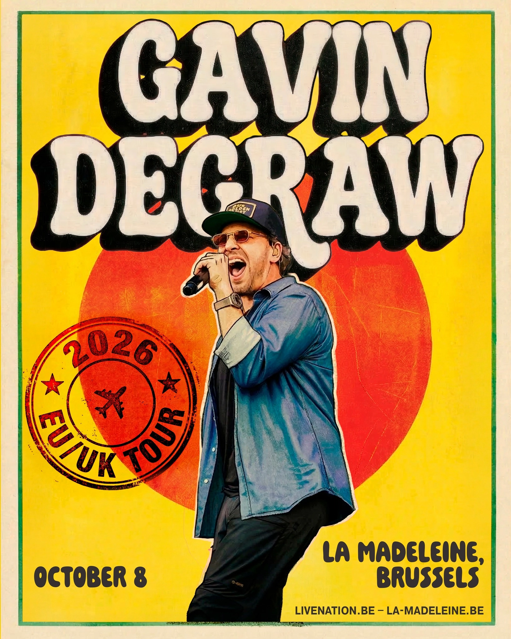 Billets Gavin DeGraw (La Madeleine Bruxelles - Bruxelles)