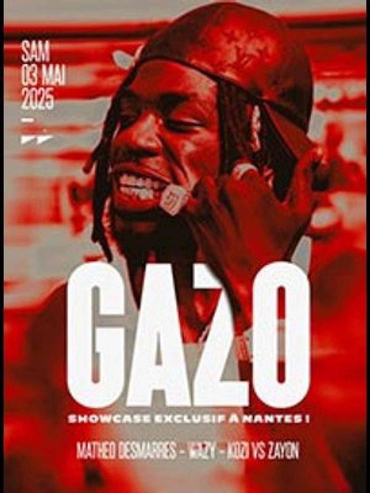 Billets Gazo En Showcase (Warehouse Nantes - Nantes)