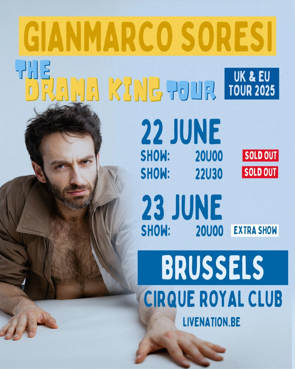 Billets Gianmarco Soresi (Cirque Royal Bruxelles - Bruxelles)