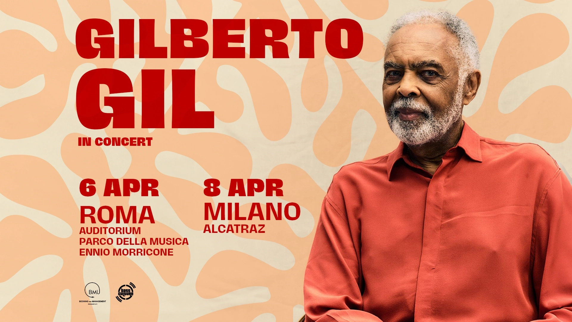 Billets Gilberto Gil (Cavea Auditorium Parco della Musica - Rome)