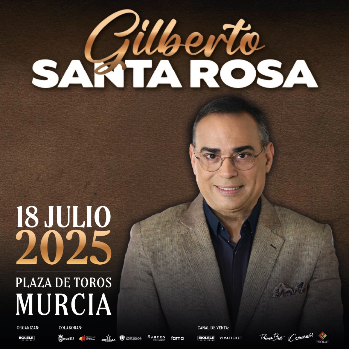Billets Gilberto Santa Rosa (Plaza de Toros de Murcia - Murcia)