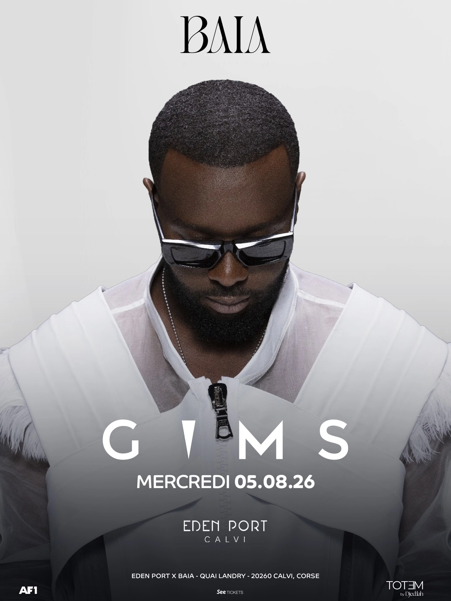 Billets Gims (Eden Port - Calvi)