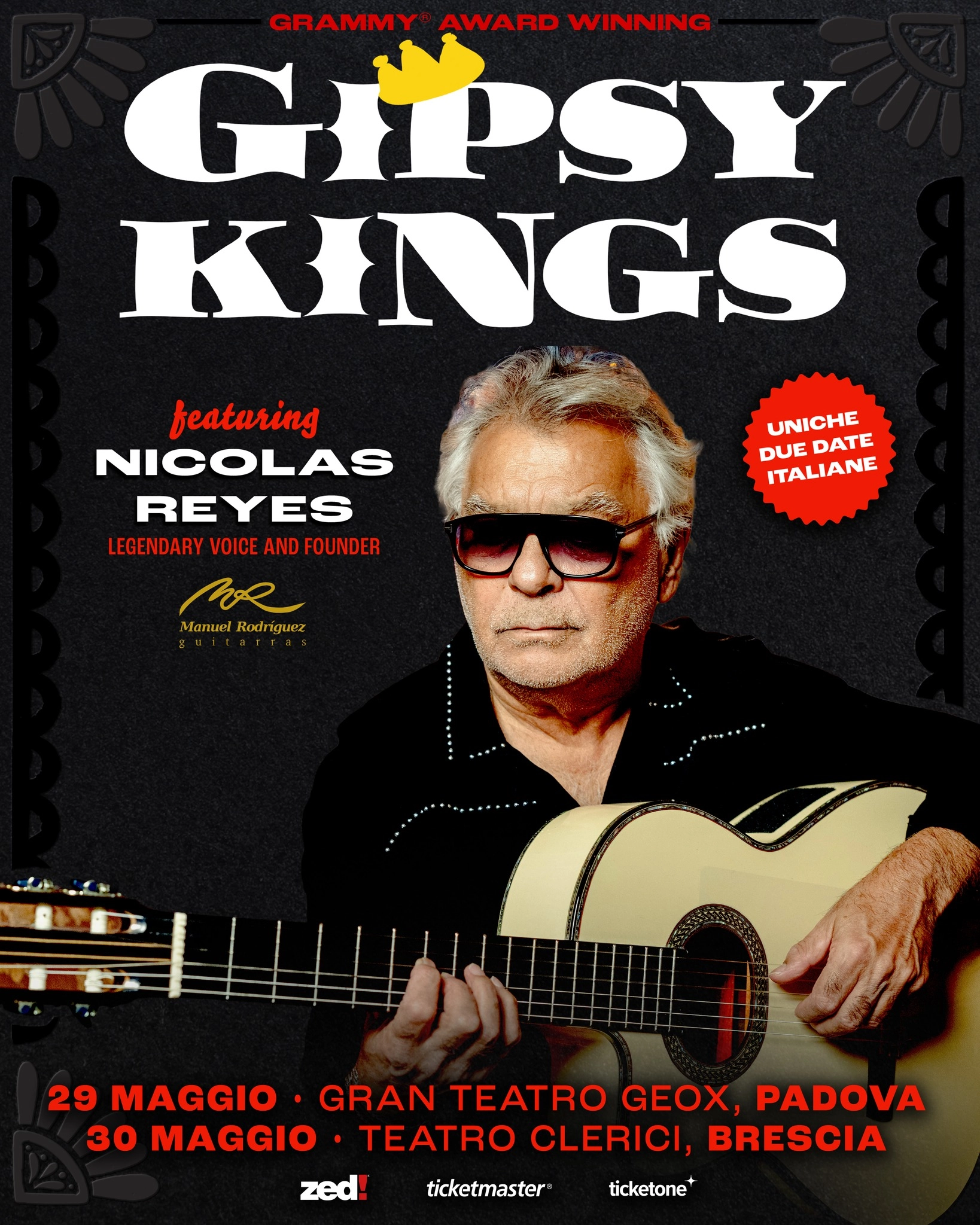 Billets Gipsy Kings with Nicolas Reyes (Gran Teatro Geox - Padoue)