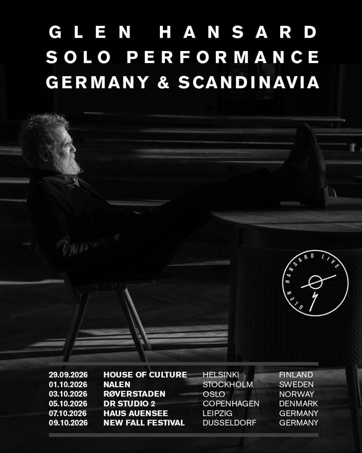 Glen Hansard at Haus Auensee Tickets