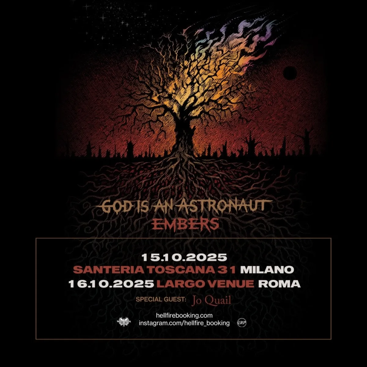 God Is An Astronaut - Jo Quail at Santeria Toscana 31 Tickets