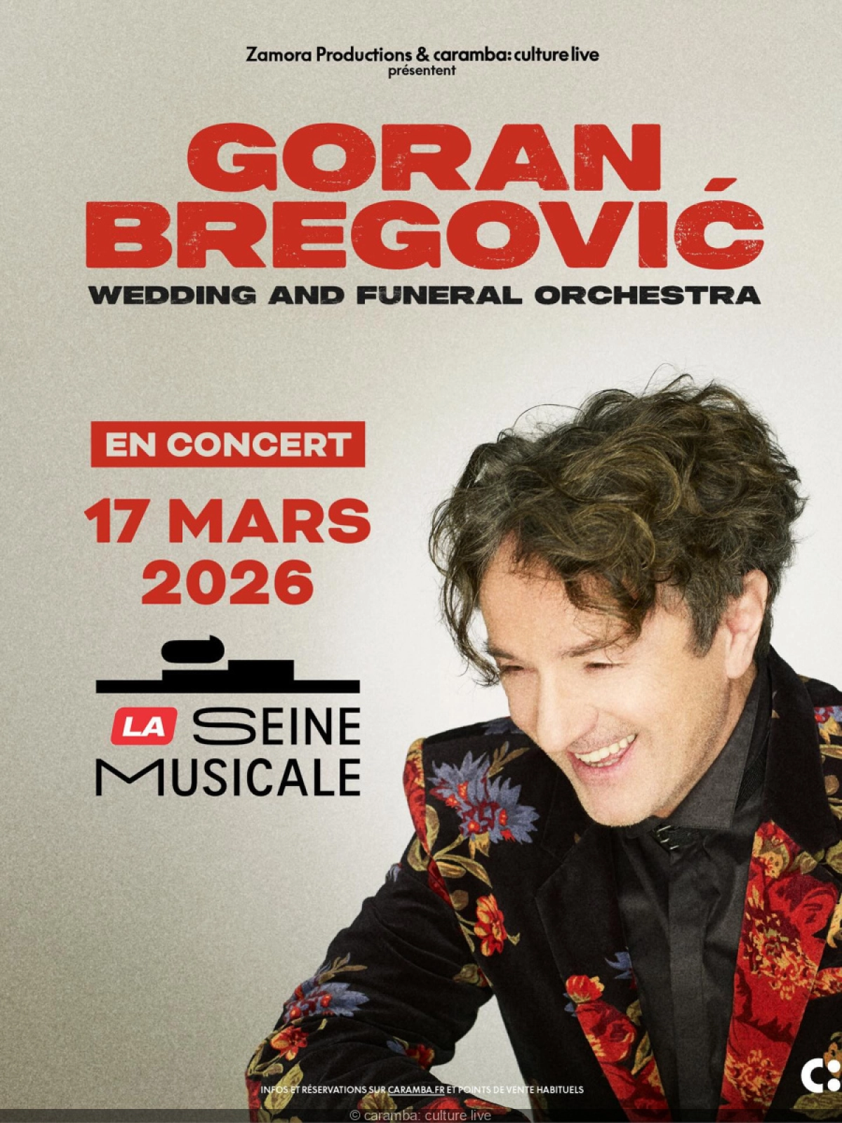 Billets Goran Bregovic (La Seine Musicale - Paris)