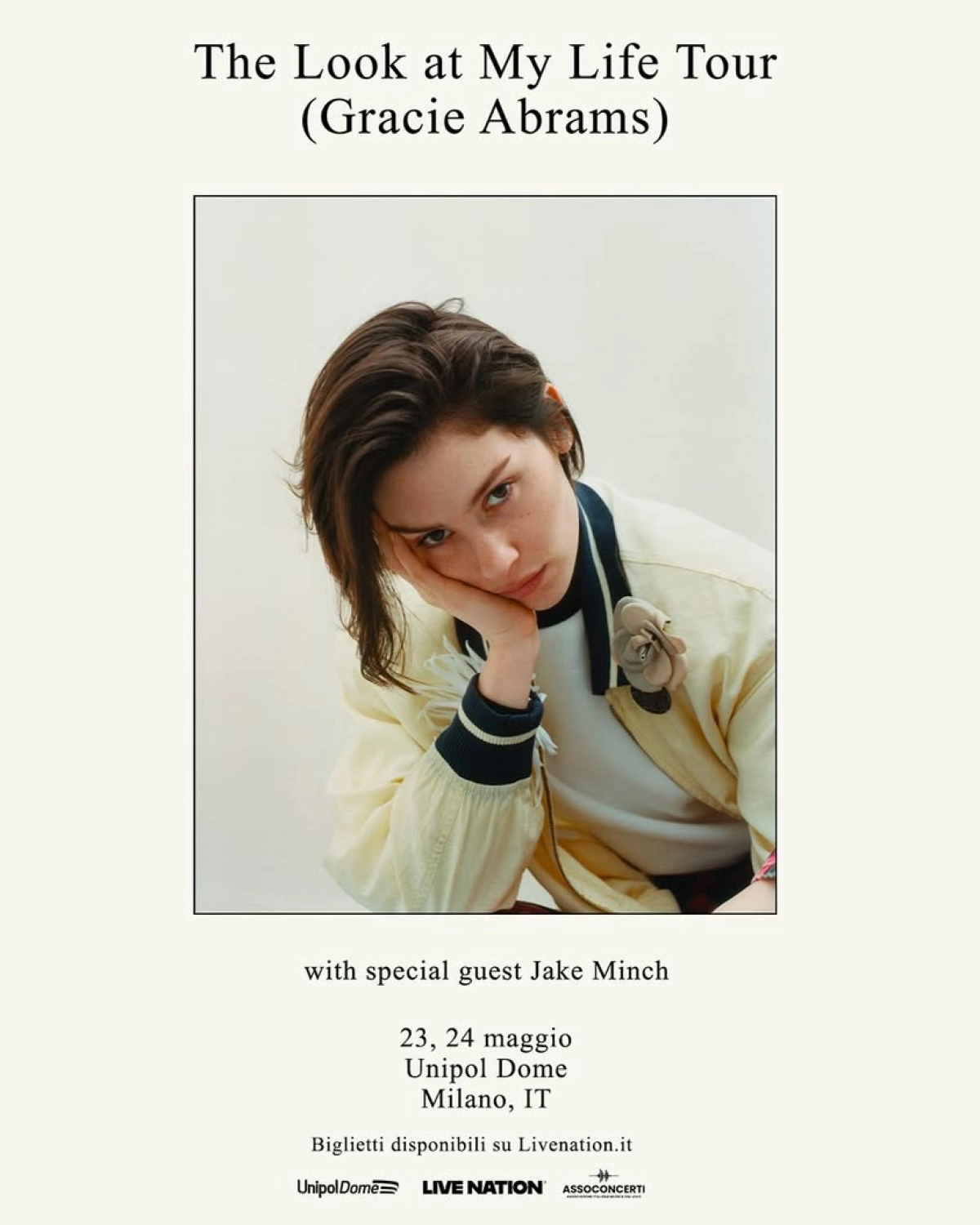Gracie Abrams al Unipol Dome Tickets