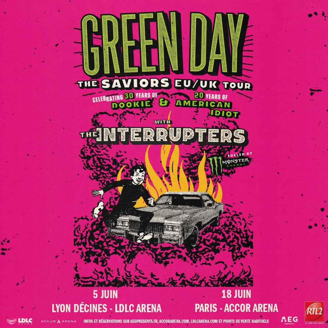 Billets Green Day (Accor Arena - Paris)