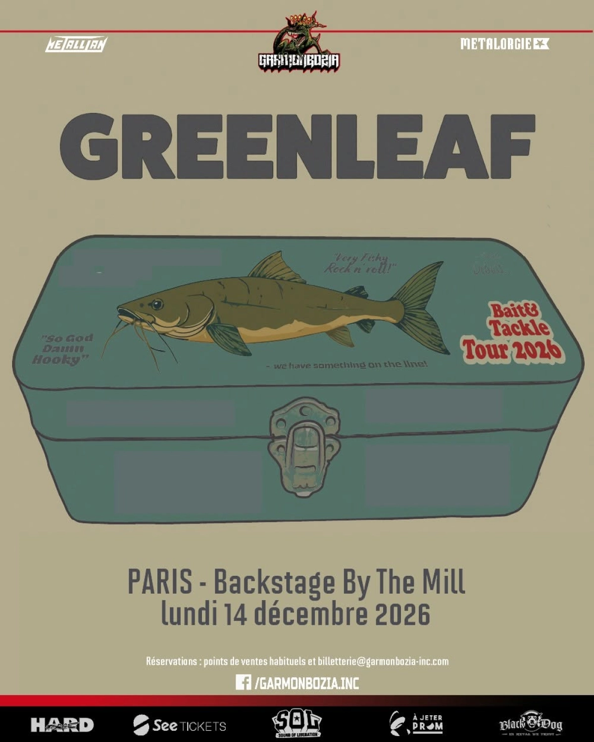 Greenleaf en O'Sullivans Backstage By The Mill Tickets