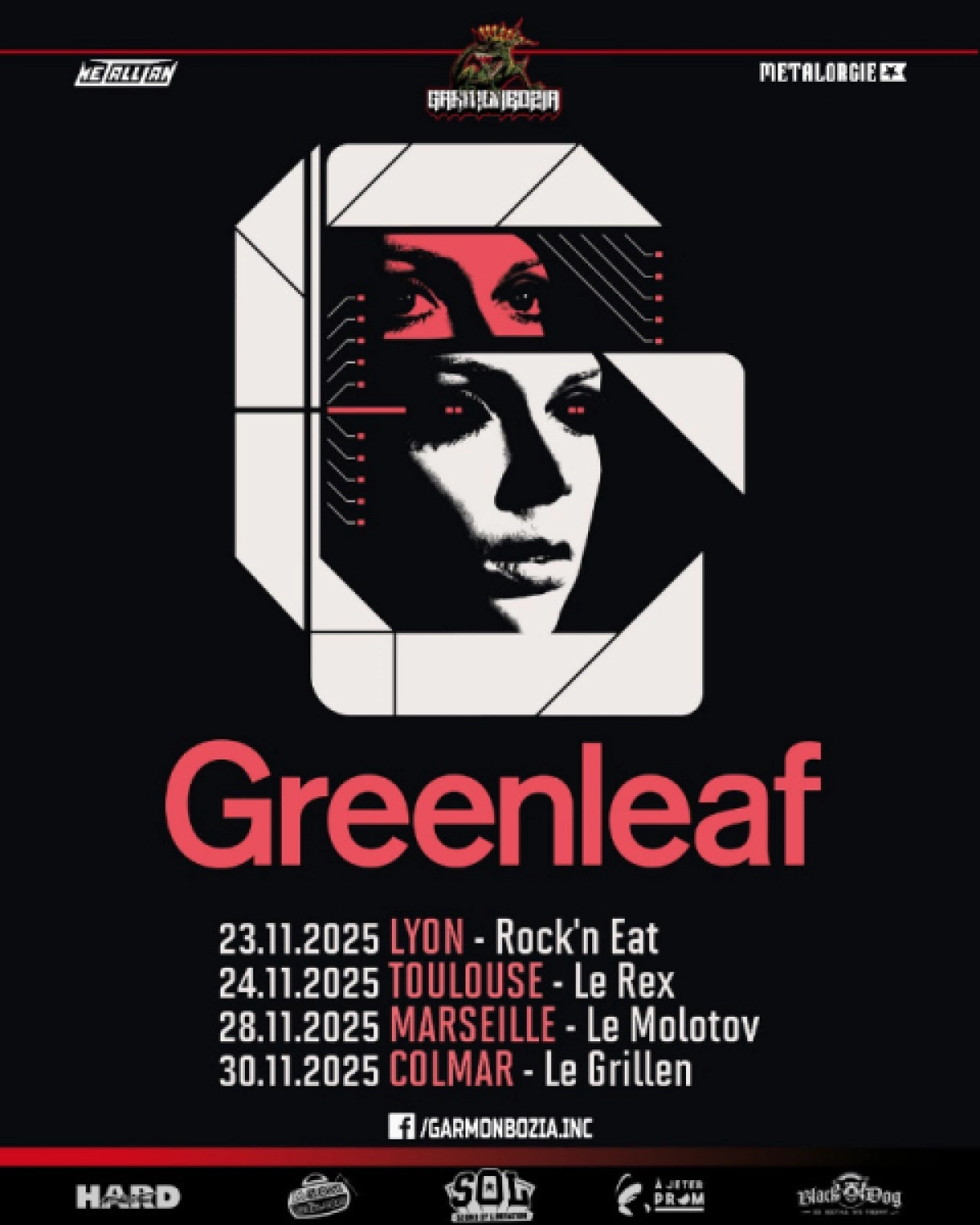 Billets Greenleaf (Rock N Eat - Lyon)