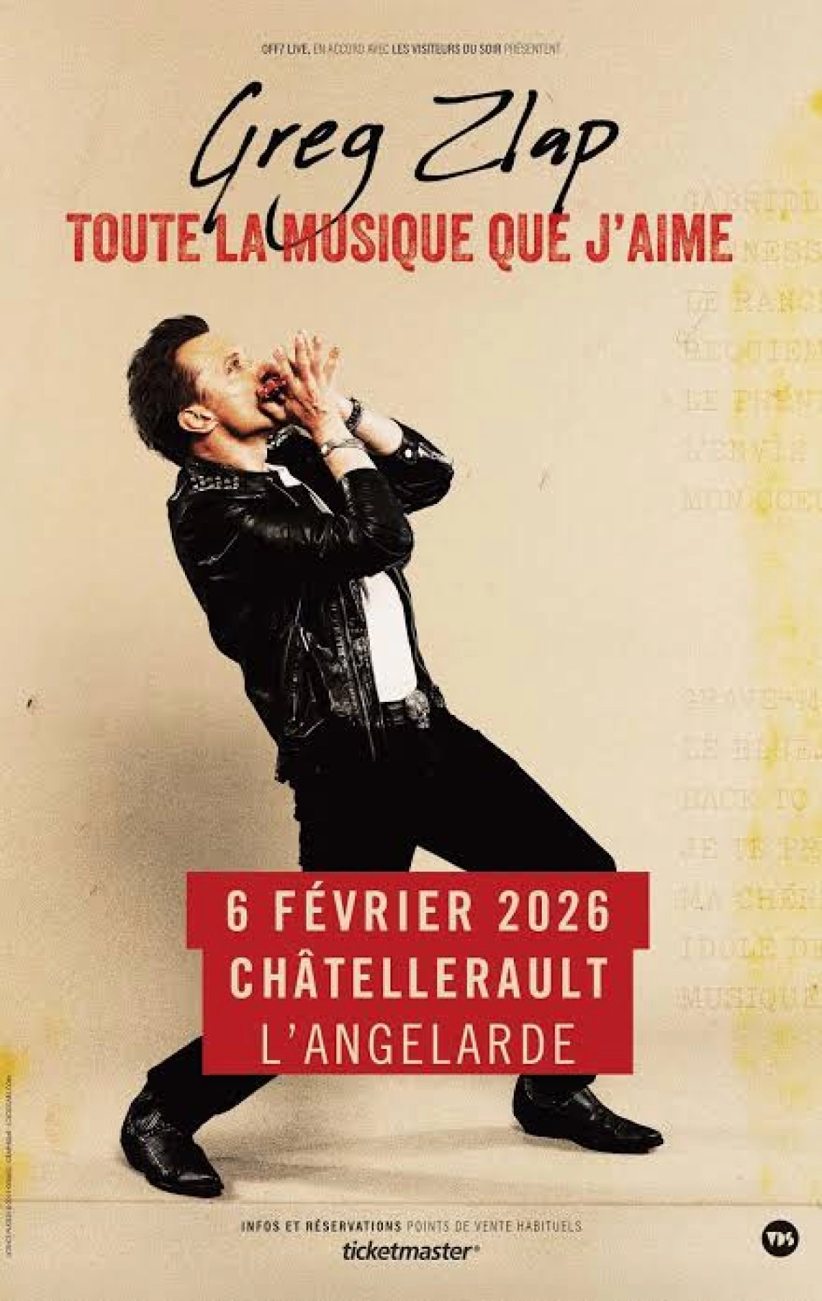 Billets Greg Zlap (L'Angelarde - Chatellerault)