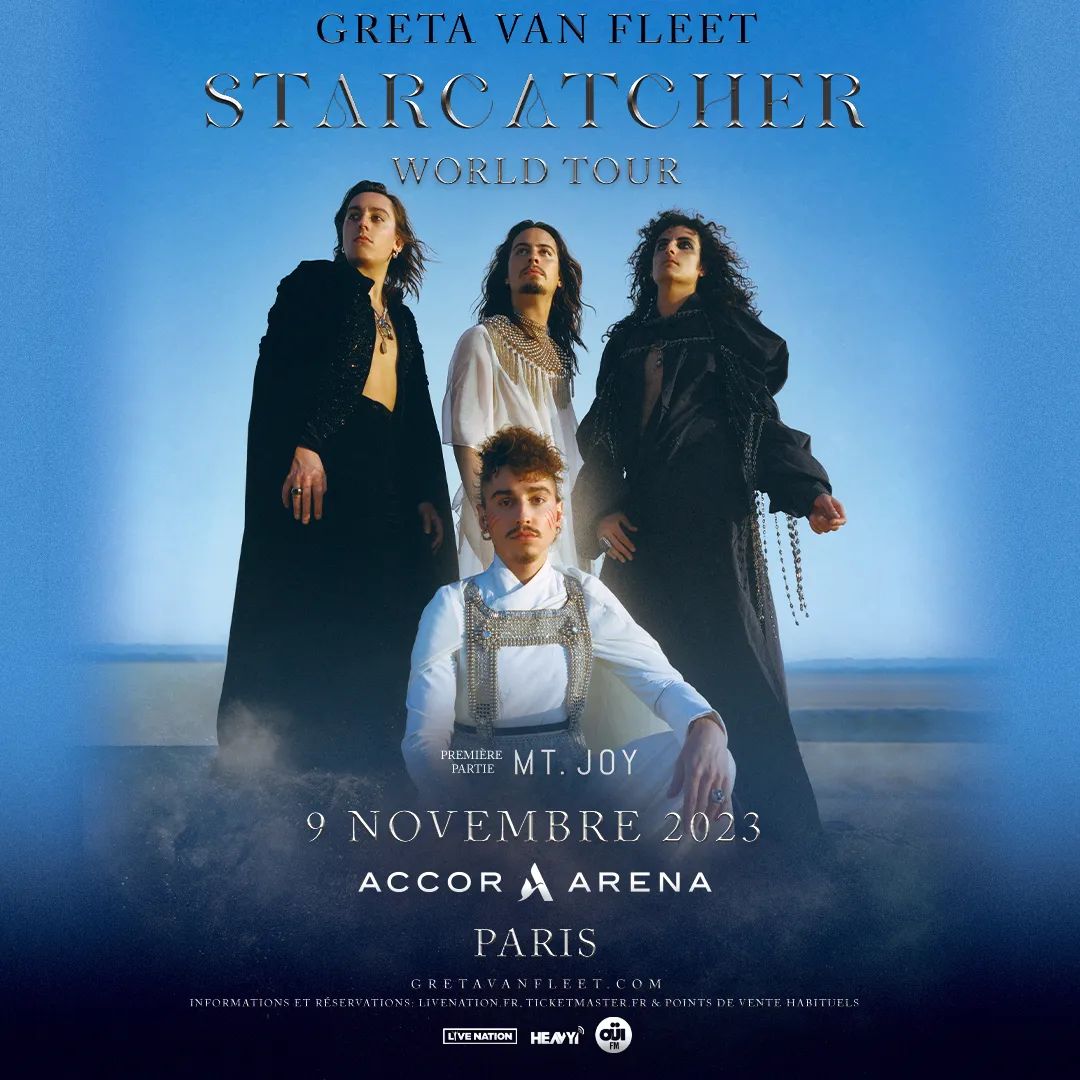 Billets Greta Van Fleet (Accor Arena - Paris)