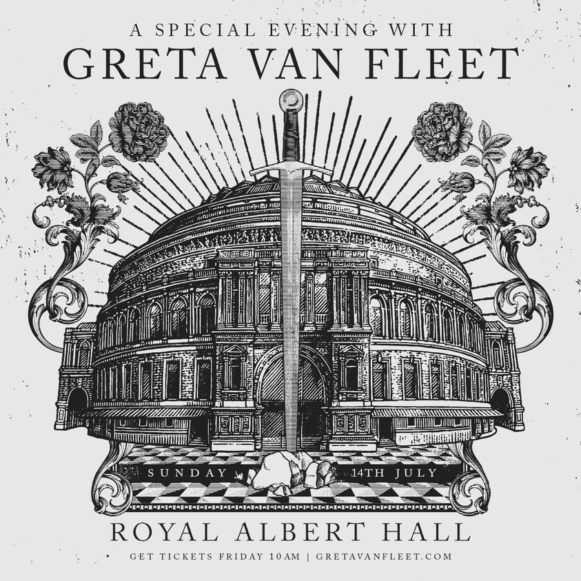 Greta Van Fleet al Royal Albert Hall Tickets