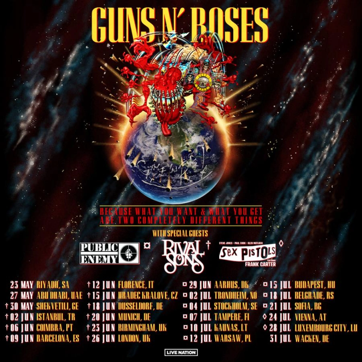 Billets Guns N' Roses (Ernst Happel Stadion - Vienne)