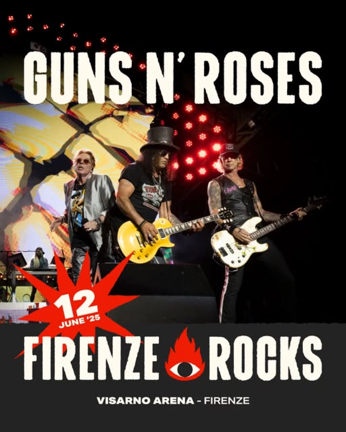Billets Guns N' Roses (Visarno Arena - Florence)