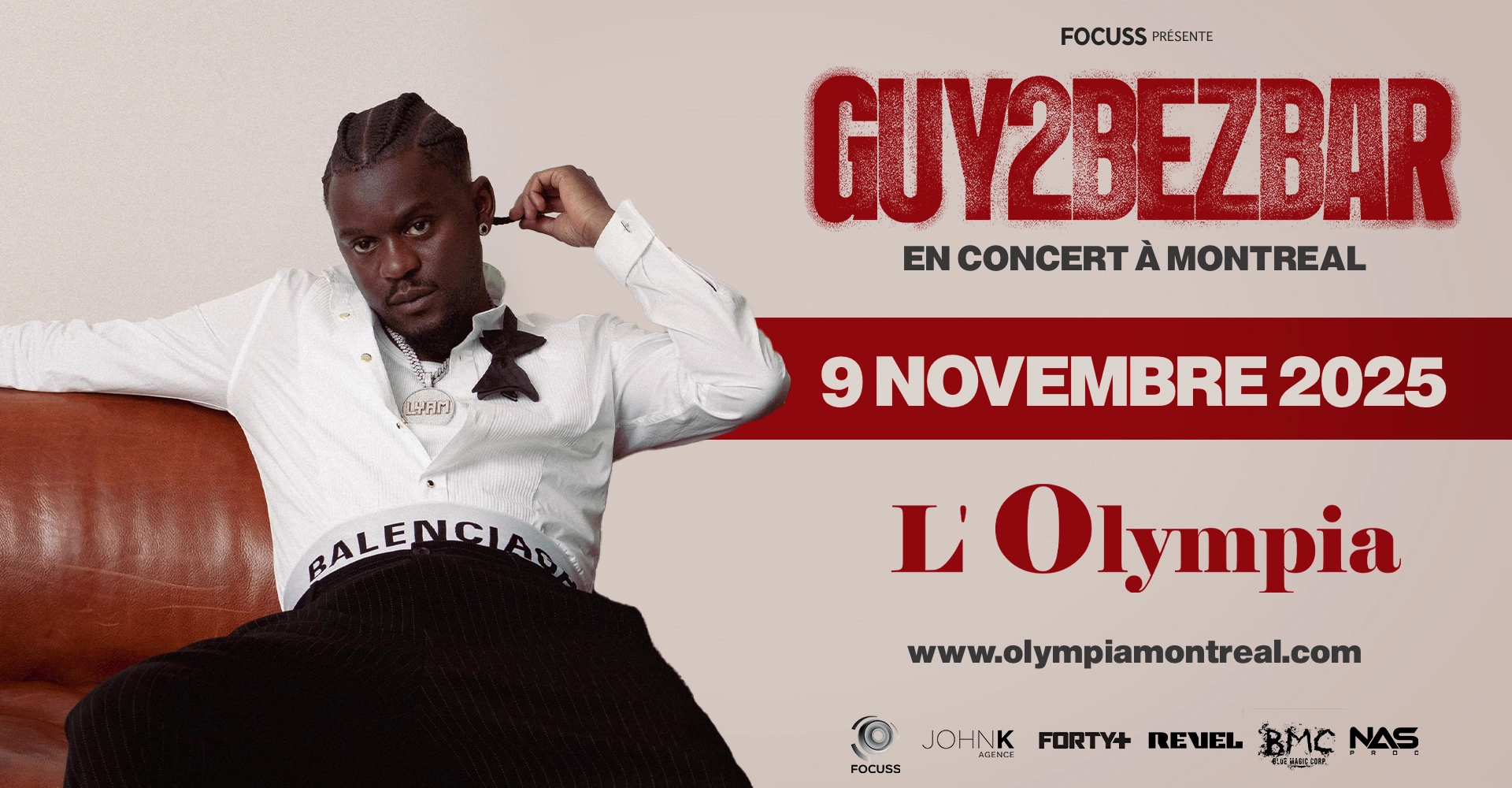 Billets Guy 2 Bezbar (Olympia Montreal - Montreal)
