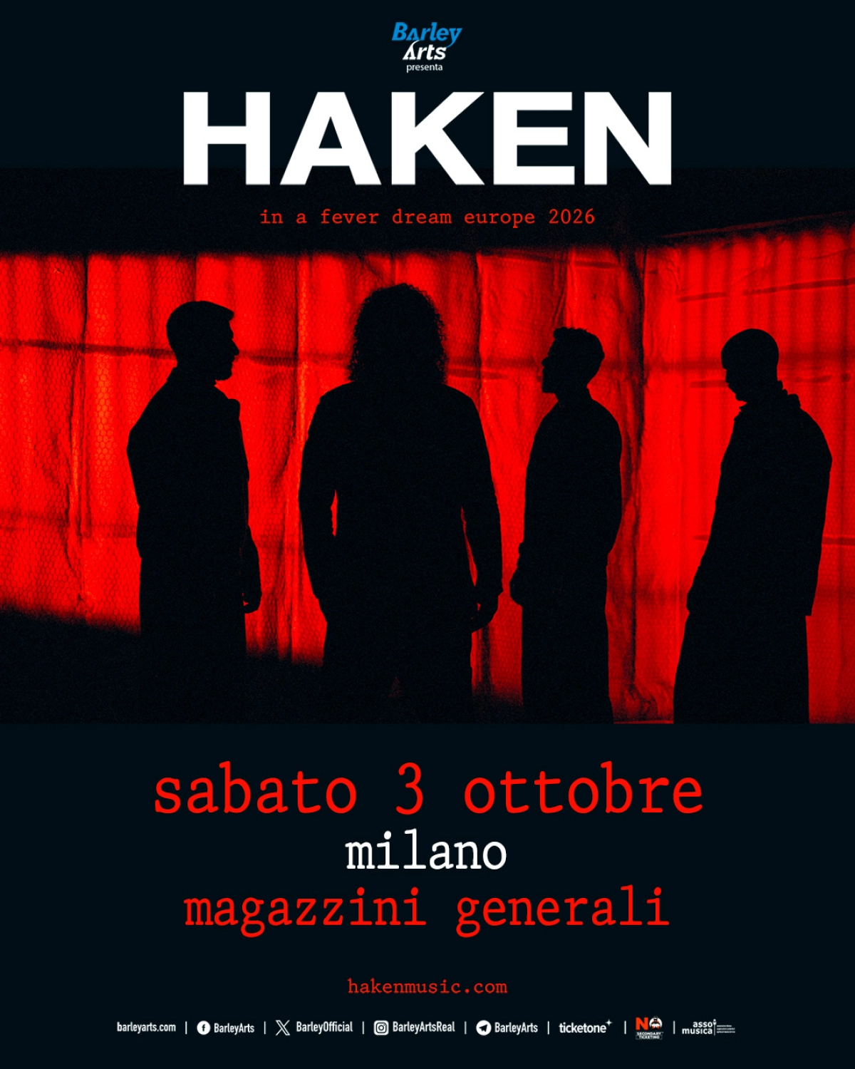 Haken at Magazzini Generali Tickets
