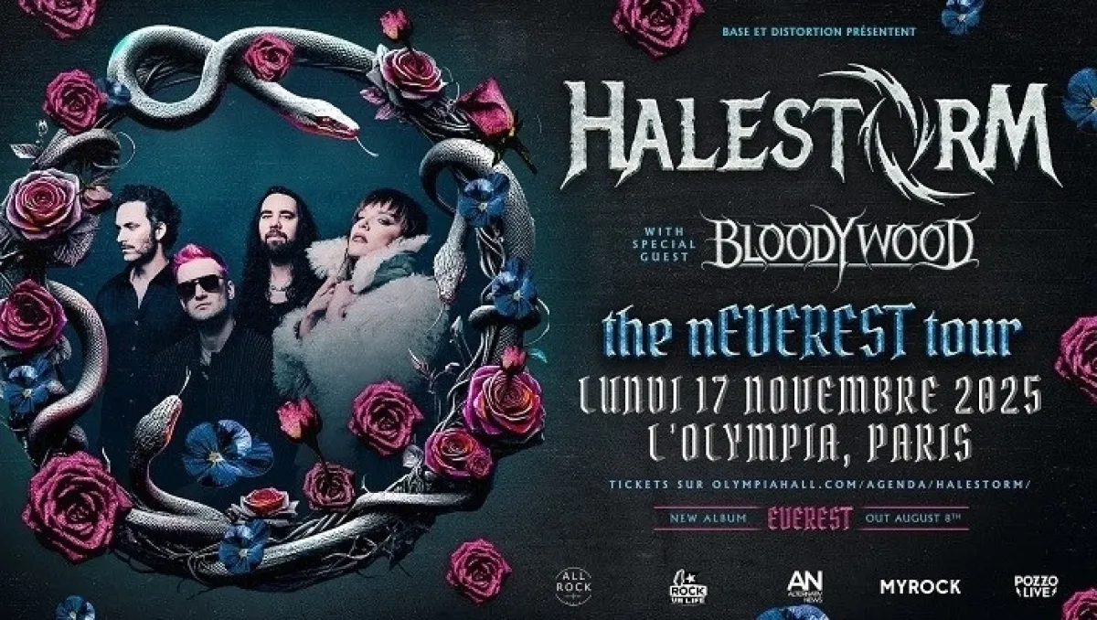 Billets Halestorm (Olympia - Paris)
