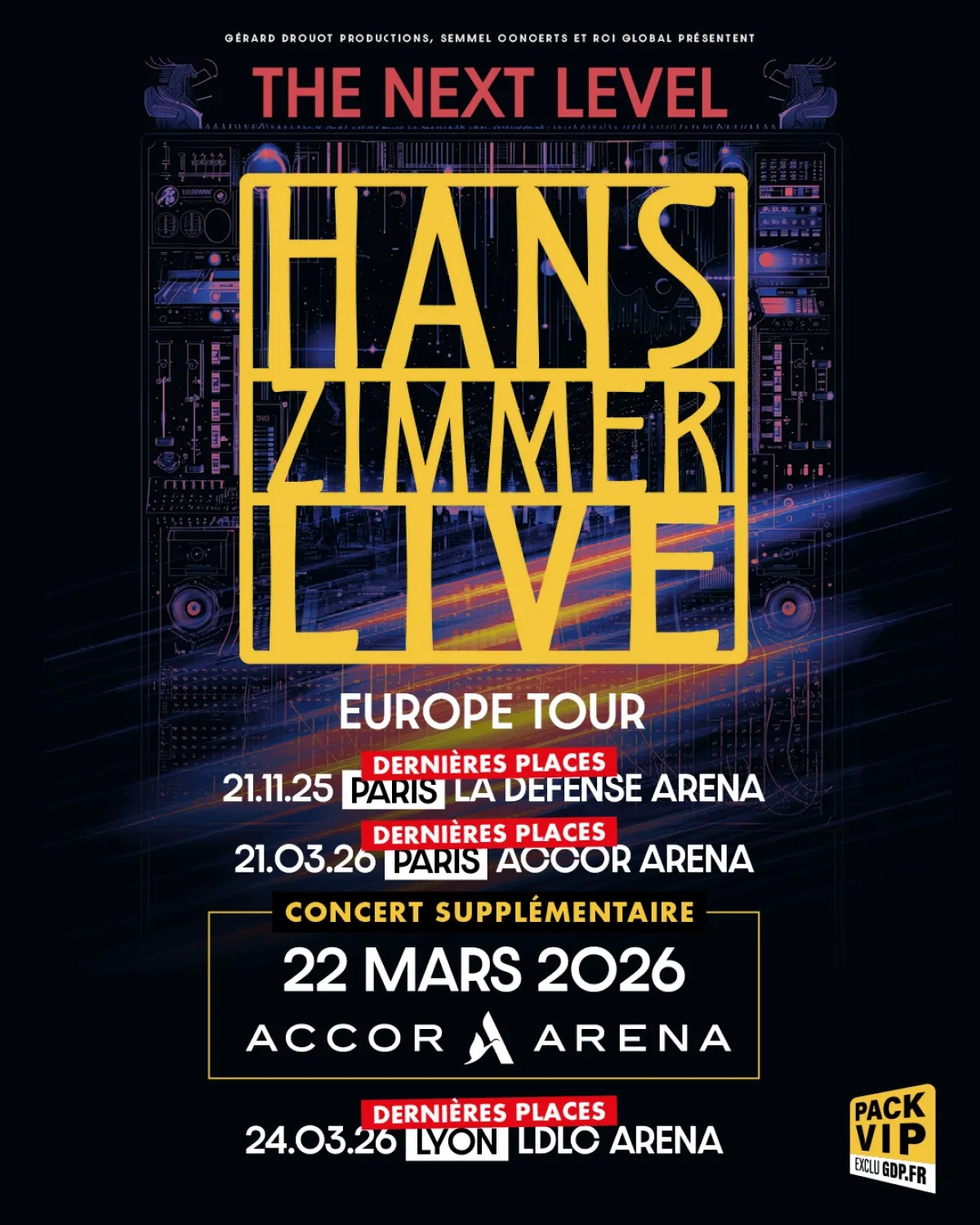 Billets Hans Zimmer (Accor Arena - Paris)