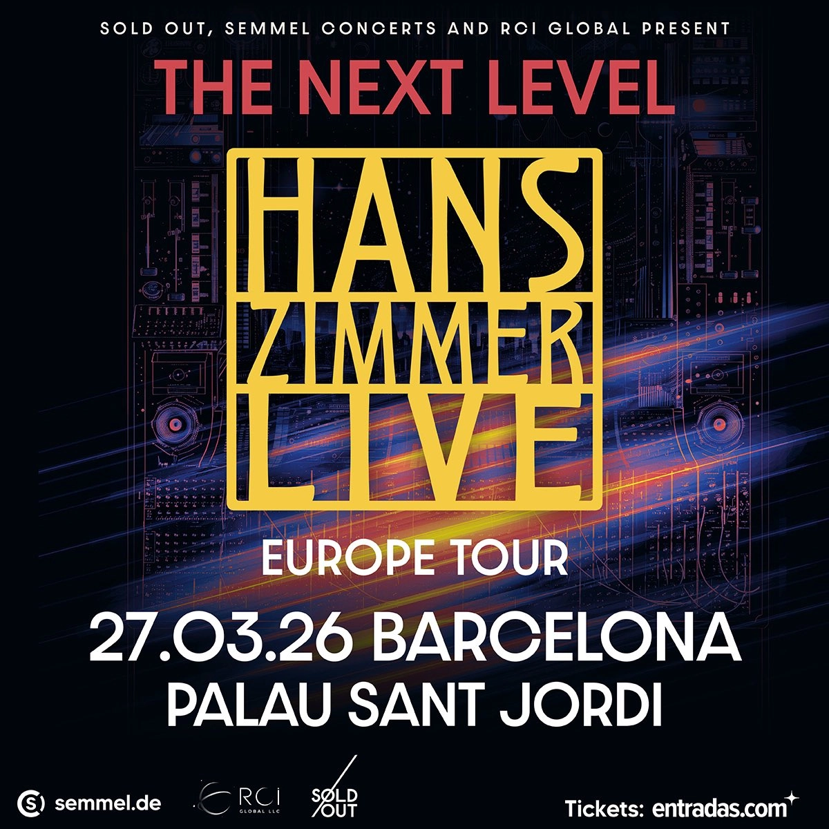 Billets Hans Zimmer (Palau Sant Jordi - Barcelone)
