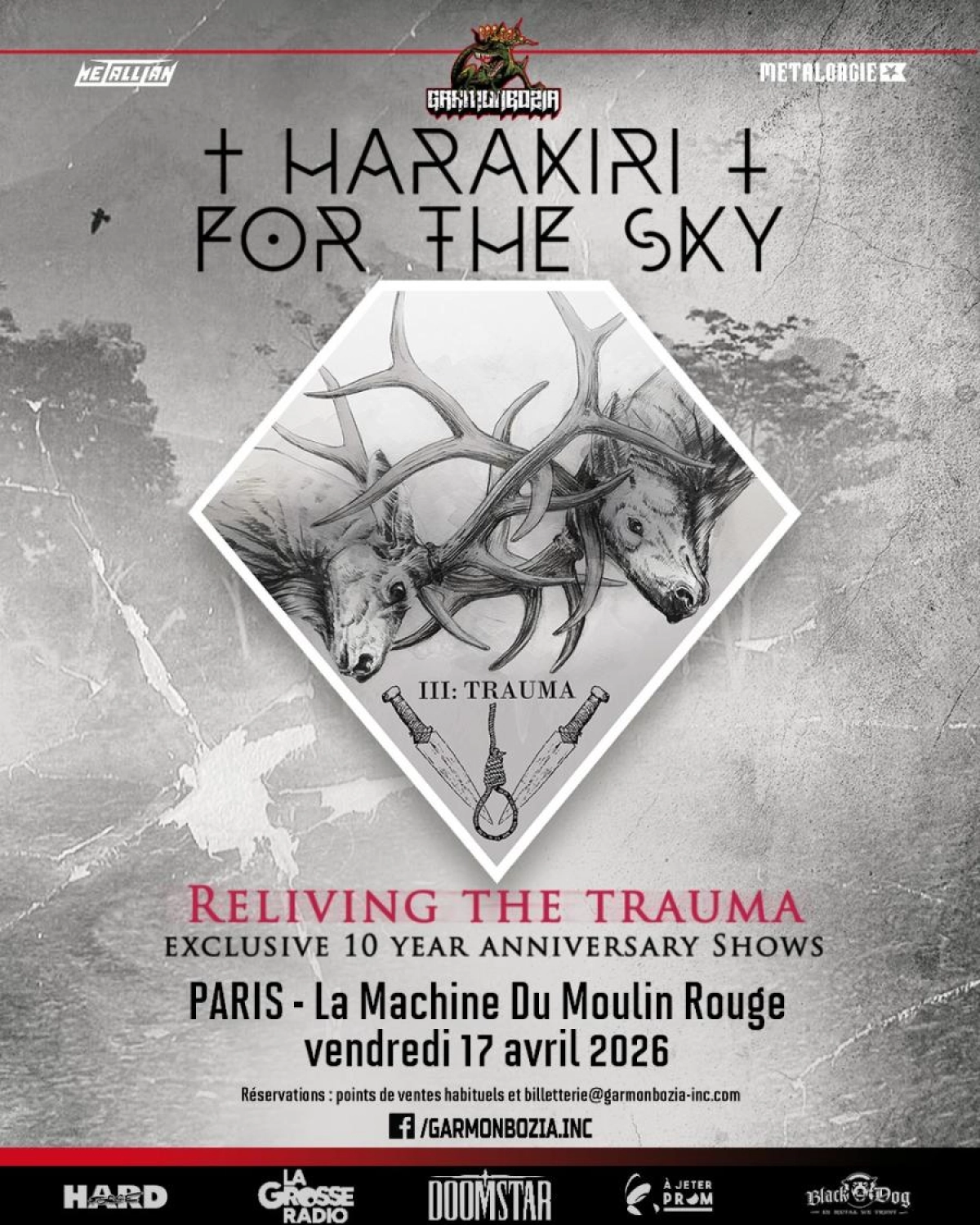 Harakiri For The Sky al La Machine du Moulin Rouge Tickets