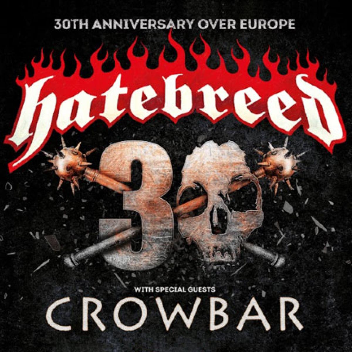 Hatebreed - Crowbar - 30th Anniversary Over Europe en Arena Wien Tickets