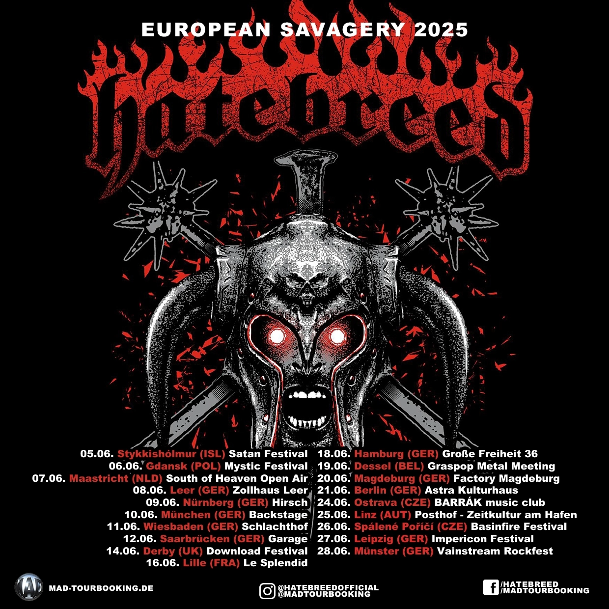 Billets Hatebreed (Hirsch Nürnberg - Nuremberg)