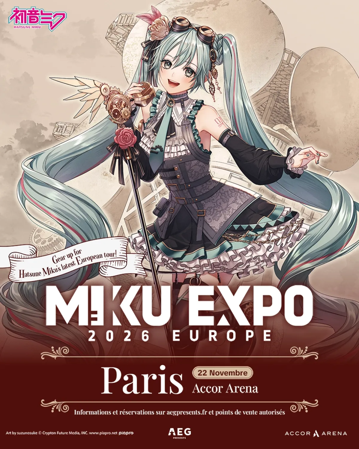 Billets Hatsune Miku Expo (Accor Arena - Paris)