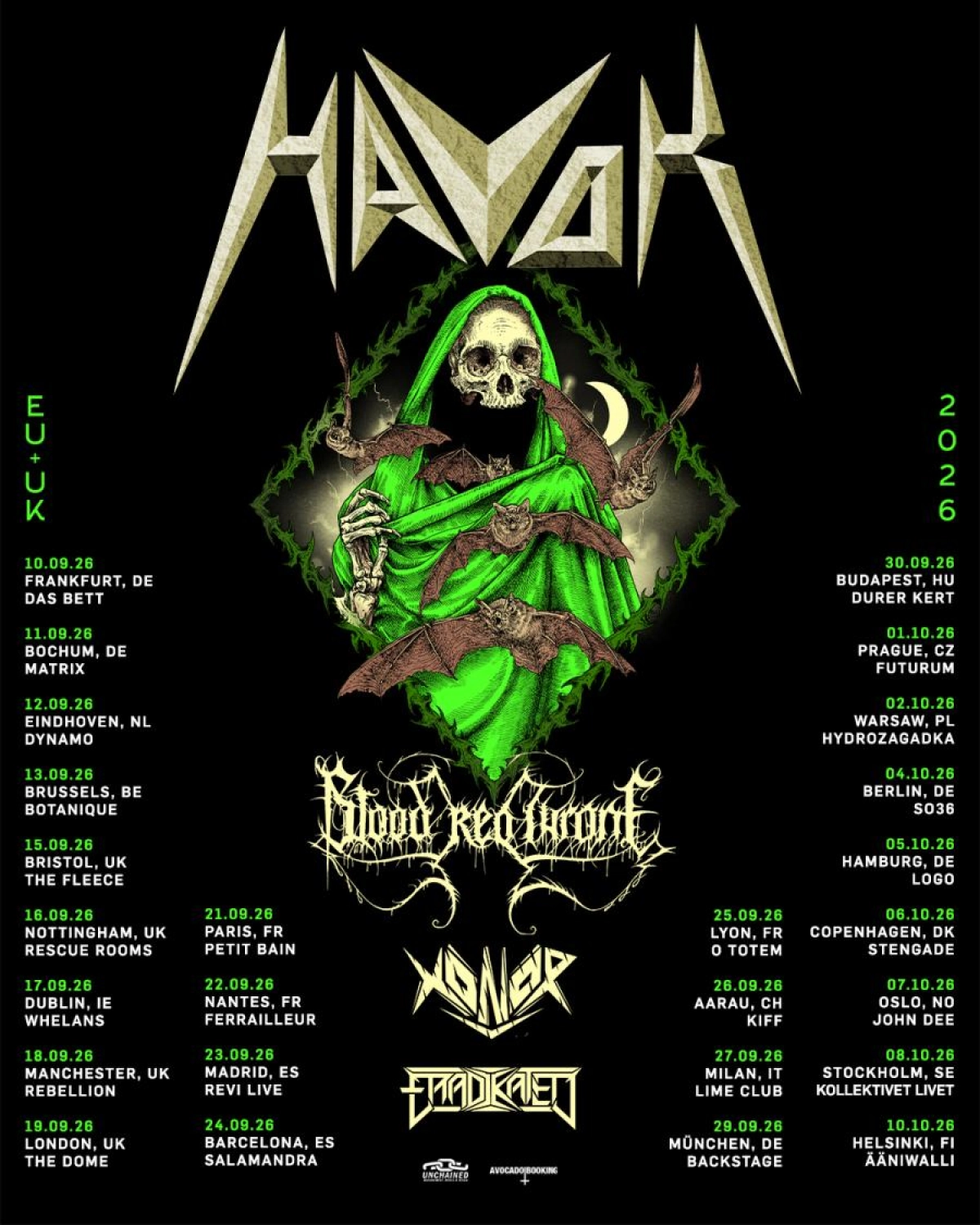 Havok al Backstage Werk Tickets