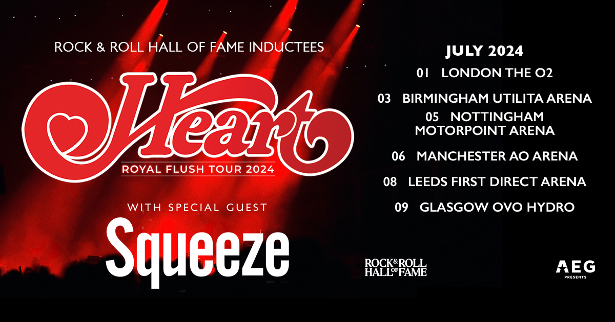 Billets Heart - Squeeze (First Direct Arena - Leeds)