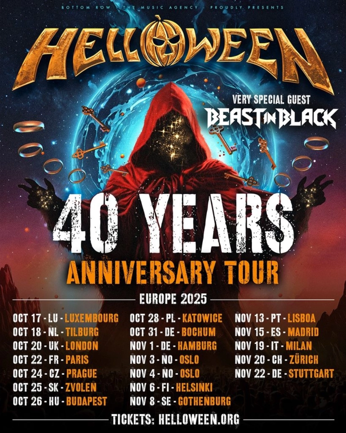 Billets Helloween (Barclays Arena - Hambourg)