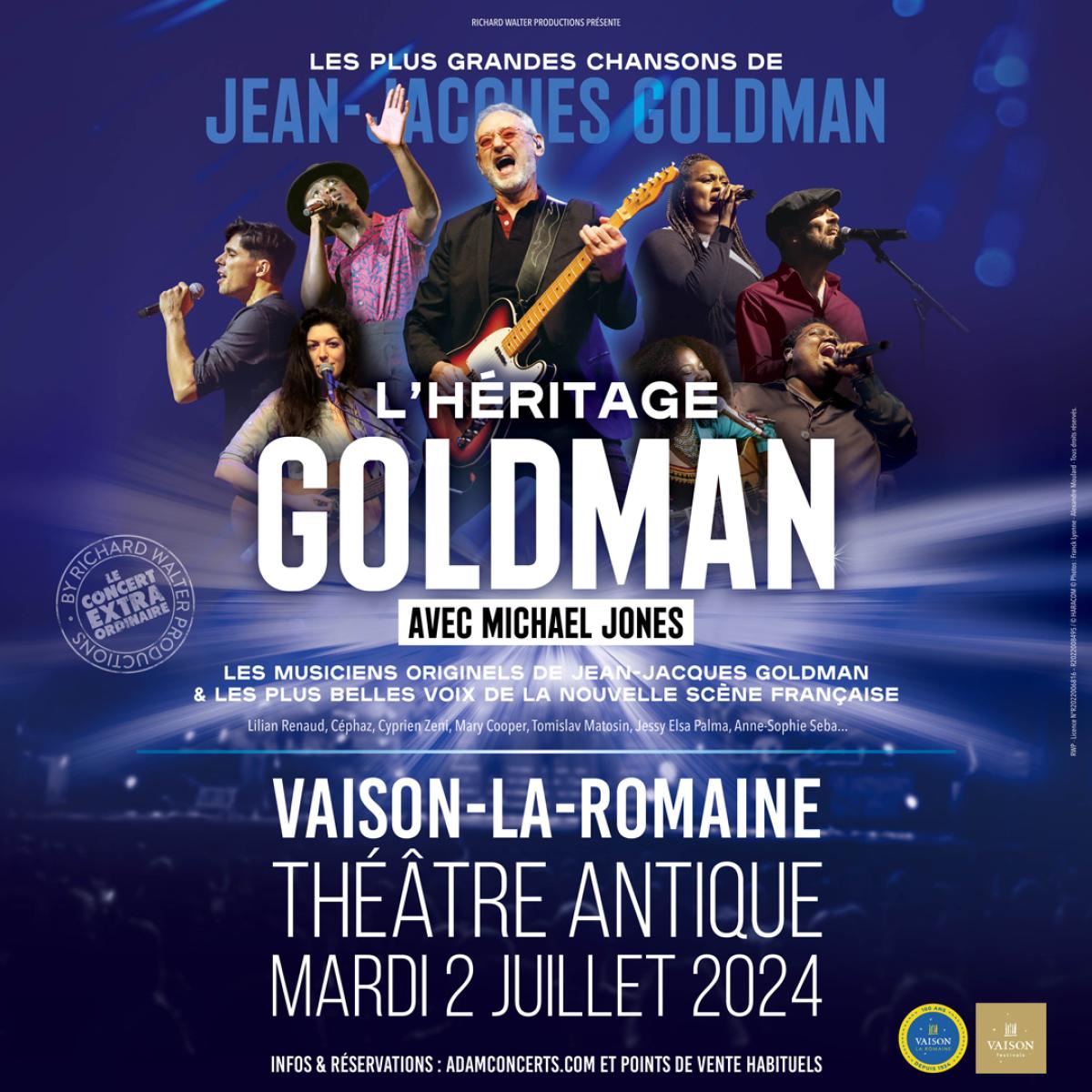 Billets Heritage Goldman (Theatre Antique Vaison La Romaine - Vaison La Romaine)