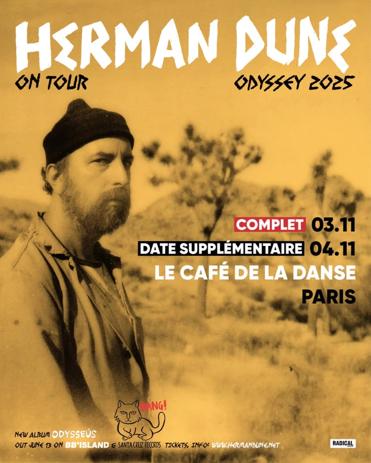 Herman Dune at Cafe De la Danse Tickets