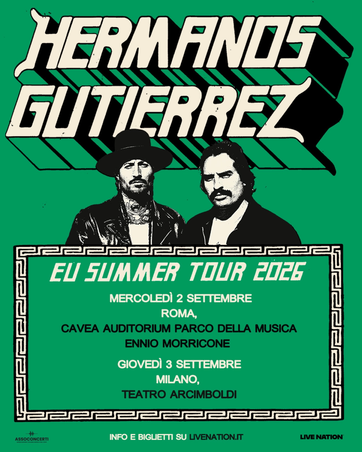 Hermanos Gutierrez en Cavea Auditorium Parco della Musica Tickets